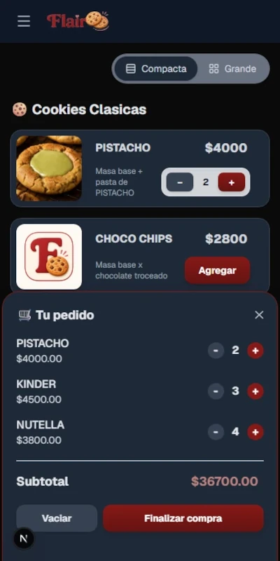 User screen 3