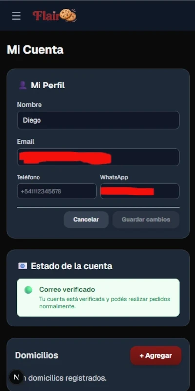 User screen 6