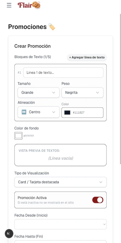 Admin screen 6